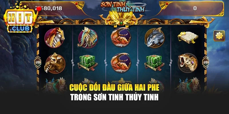 Cuộc đối đầu giữa hai phe trong sơn tinh thủy tinh